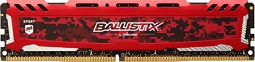 Crucial Ballistix Sport LT BLS8G4D26BFSEK 2666 MHz, DDR4, DRAM, Memoria Gamer para