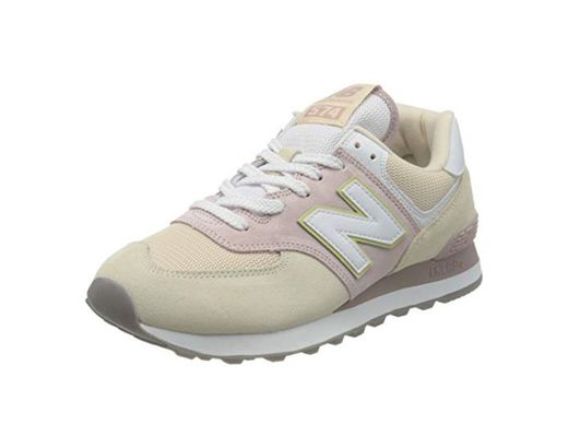 New Balance 574 WL574LBL Medium, Zapatillas para Mujer, Pink