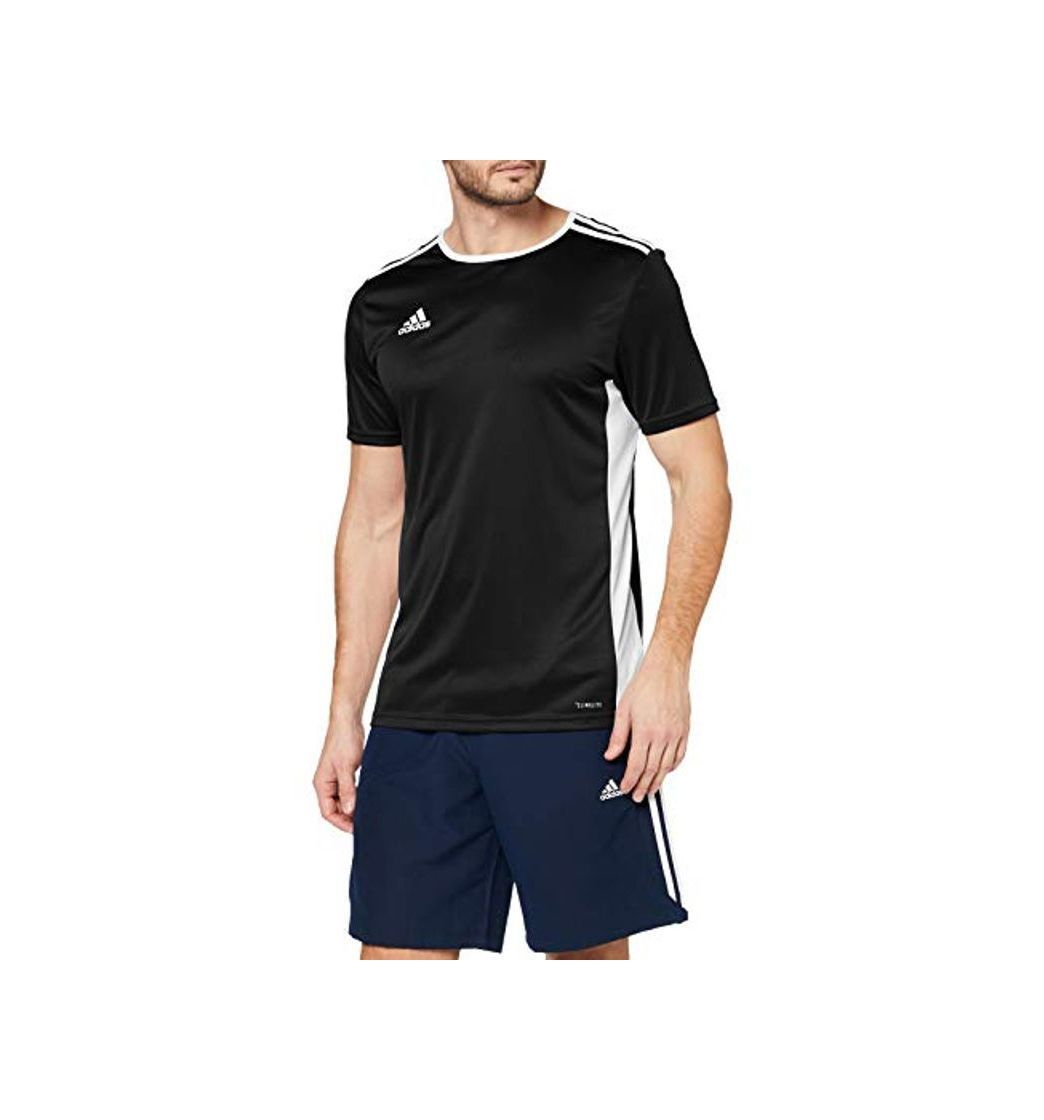 Products adidas Entrada 18 JSY Jersey de Fútbol de Manga Corta, Hombre, Negro