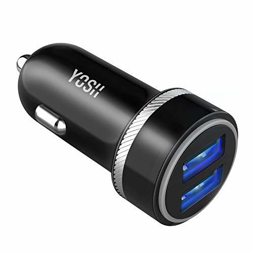 Social YOSH Cargador de Coche con Doble USB Puerto