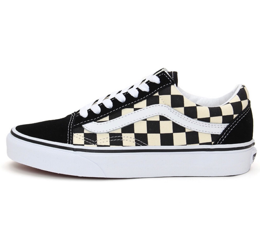 Moda VANS OLD SKOOL CHECKERBOARD "BLACK/WHITE"