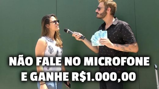 NÃO FALE NO MICROFONE E GANHE R$1.000,00 - YouTube