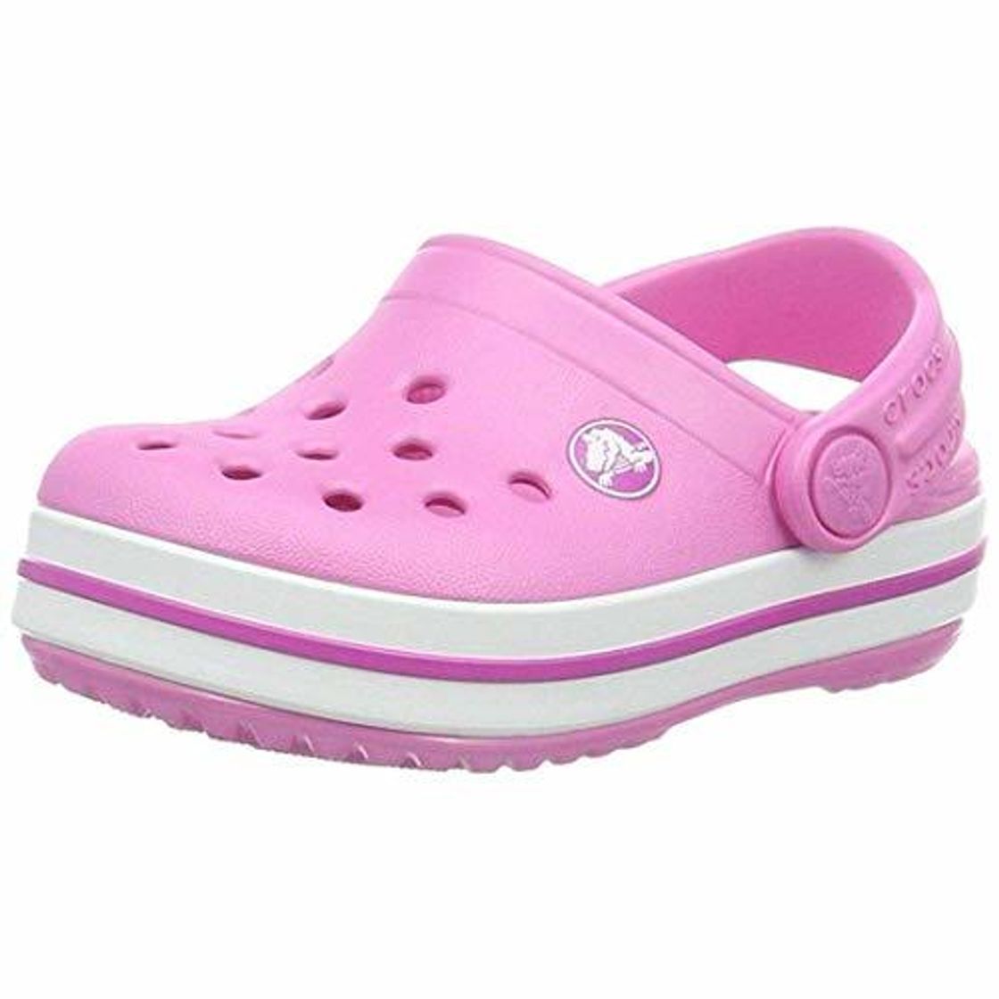 Products Crocs Crocband Clog K, Zuecos con Correa Trasera Unisex Niños, Rosa