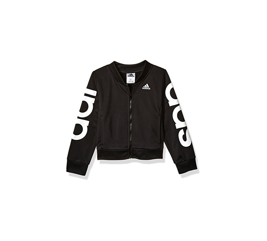 Moda adidas Girls' Big Bomber Jacket, Black Heather, M