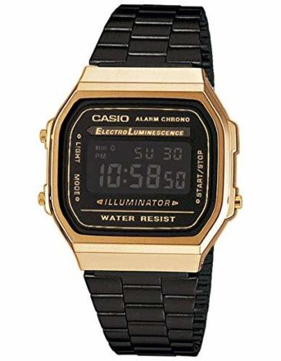 Casio Reloj Digital para Unisex de Cuarzo con Correa en Acero Inoxidable