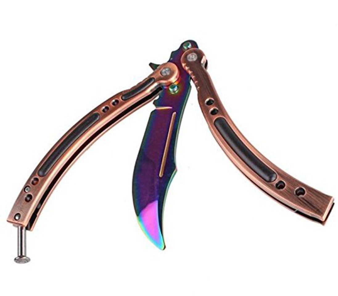 Lugares FIGROM CSGO Cuchillo de Hoja de Acero Inoxidable de la práctica de