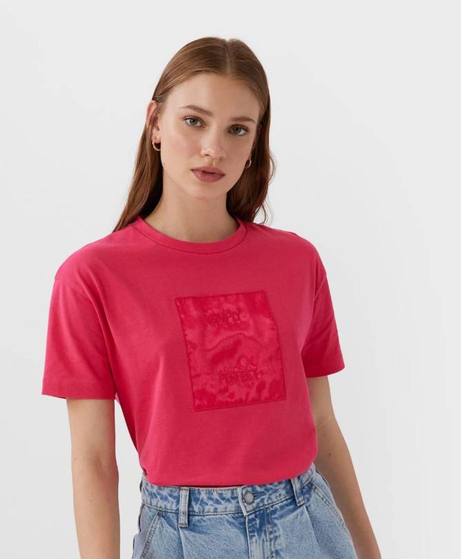 Fashion Tshirt Estampada Stradivarius 