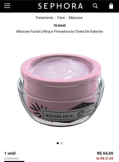Máscara Facial Lifting e Firmadora Chata De Galocha | Sephora