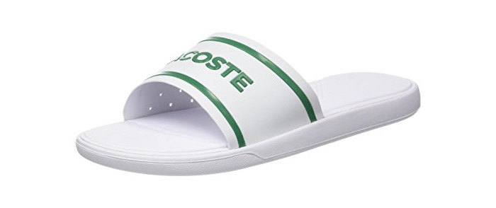 Moda Lacoste L.30 Slide 118 2 CAM, Chanclas para Hombre, Blanco