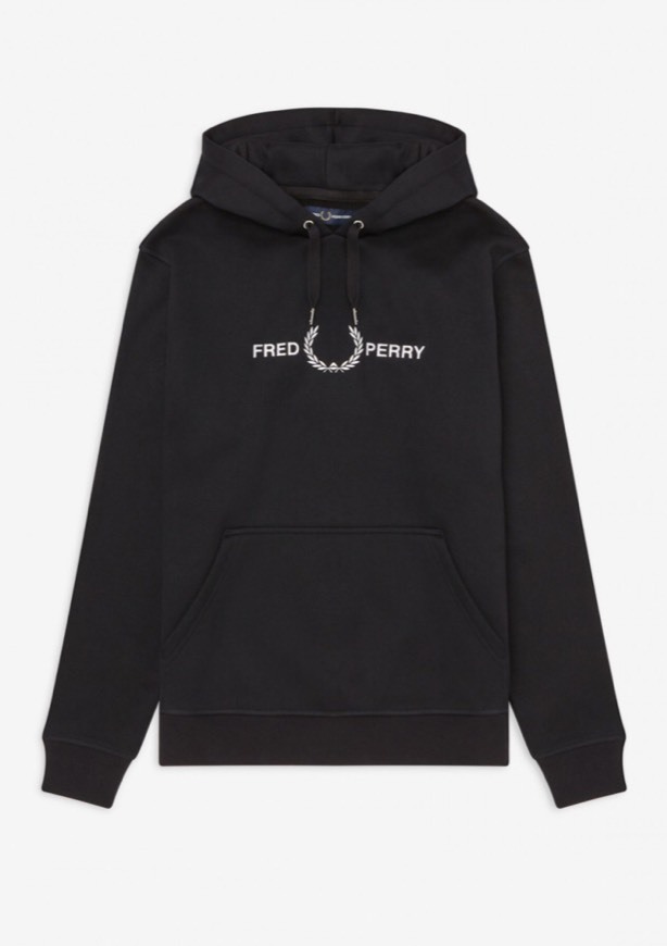 Restaurantes Hoodie in black ferd perry 