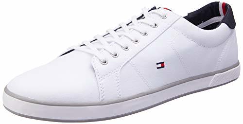 Moda Tommy Hilfiger H2285arlow 1d, Zapatillas para Hombre, Blanco