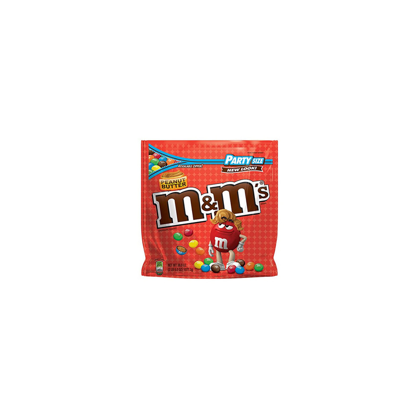 Product M&M'S Peanut Butter Chocolate Candy Party Size 38-Ounce Bag