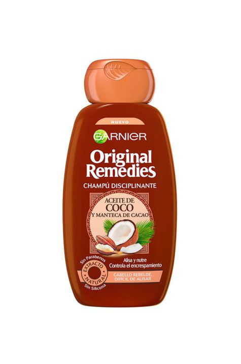 Belleza Garnier Original Remedies Aceite de coco y Manteca de Cacao Champú para