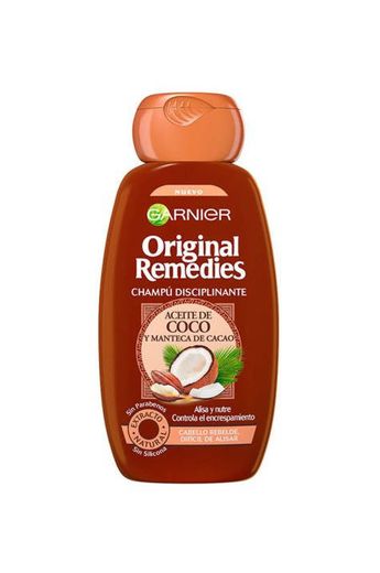 Garnier Original Remedies Aceite de coco y Manteca de Cacao Champú para