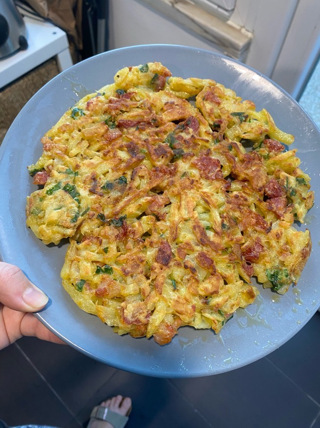 Fashion Rosti de batata com chouriço 🤤