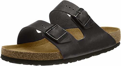 Moda Birkenstock 51793 - Sandalias con hebilla unisex, Negro, 42