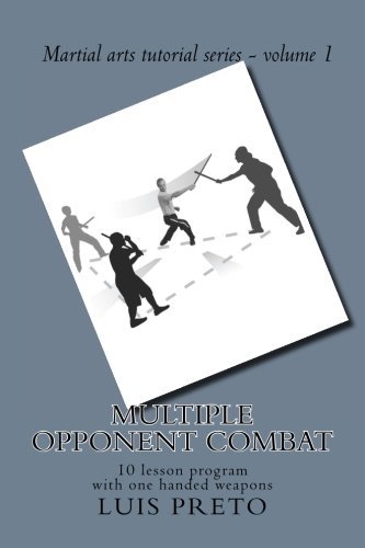 Libro Multiple opponent combat: 10 lesson program with one handed weapons: Volume 1