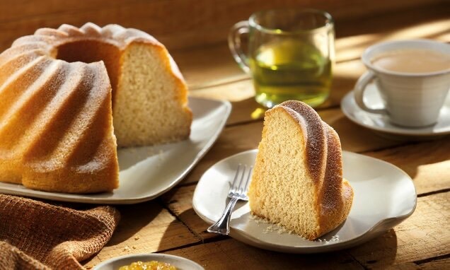Bolo de baunilha 