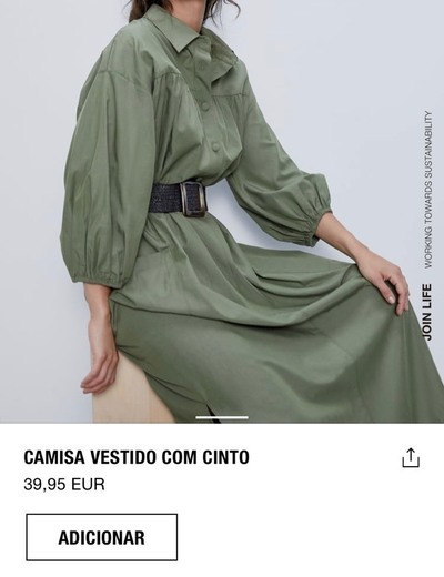 Camisa Vestido c/cinto