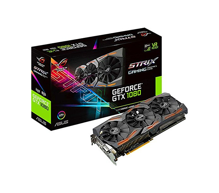 Electronic ASUS STRIX-GTX1080-A8G-GAMING - Tarjeta gráfica