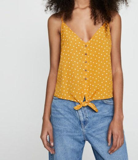  Polkadots Yellow Top 