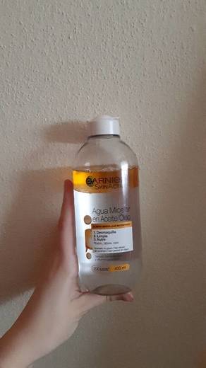 Garnier Skin Active - Agua Micelar en Aceite, Elimina el Maquillaje Waterpoof,