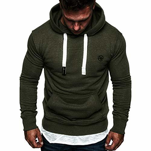 Fashion riou ¡Oferta Sudaderas con Capucha para Hombre Cosy Chaqueta Deportiva Sudadera con