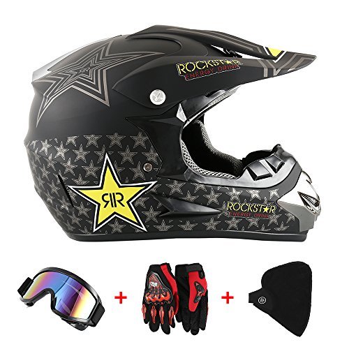 Place Enjoygoeu Casco de Motocicleta Motocross MX para Adultos Capacete Protector de Mujeres