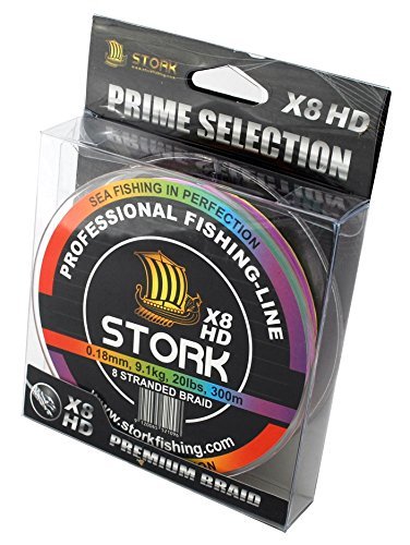 Lugar Stork HDx8, 8-hilo trenzado pesca premium 300m