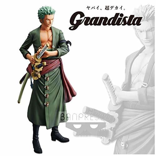 Electronic Bandai- Grandista One Piece Estatua Roronoa Zoro, Multicolor