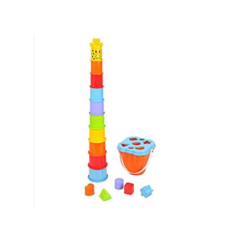 Producto PlayGo Girafa Copos de Empilhar e classificador de Formas