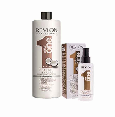 Belleza Pack Revlon Uniq One Champu Coconut 1000ml