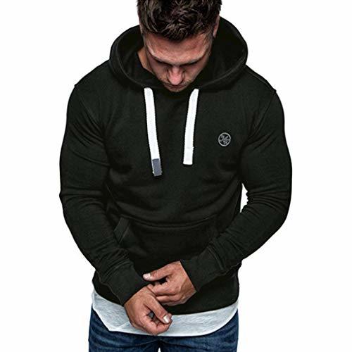 Fashion riou ¡Oferta Sudaderas con Capucha para Hombre Cosy Chaqueta Deportiva Sudadera con