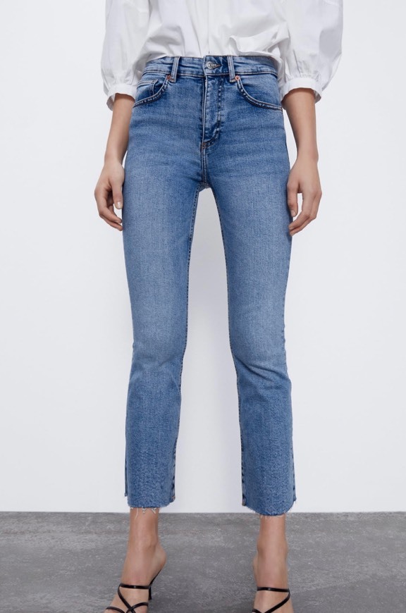 Jeans cropped flare