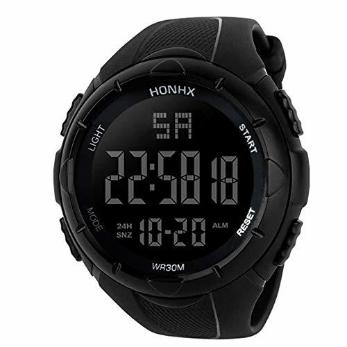 Fashion Reloj Deportivo Hombres Analógico Digital Militar Ejército de Silicona Deporte Relojes LED