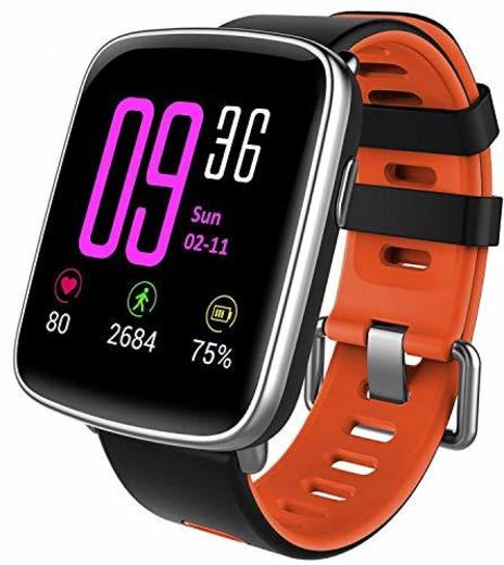 Willful Smartwatch con Pulsómetro,Impermeable IP68 Reloj Inteligente con Cronómetro, Monitor de sueño,Podómetro,Calendario,Control