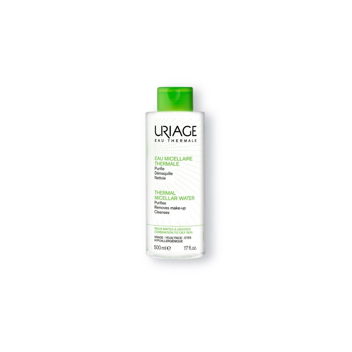 Beauty Uriage Agua Termal Micelar Desmaquillante Pieles Mixtas A Grasas 500ml