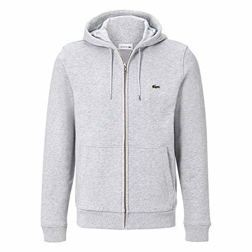 Fashion Lacoste Clásico De La Capucha De Cremallera Sudor 3 Grey