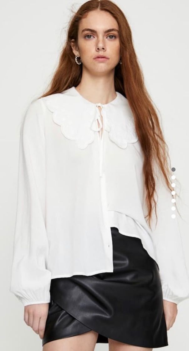 Moda White shirt with peter pan collar