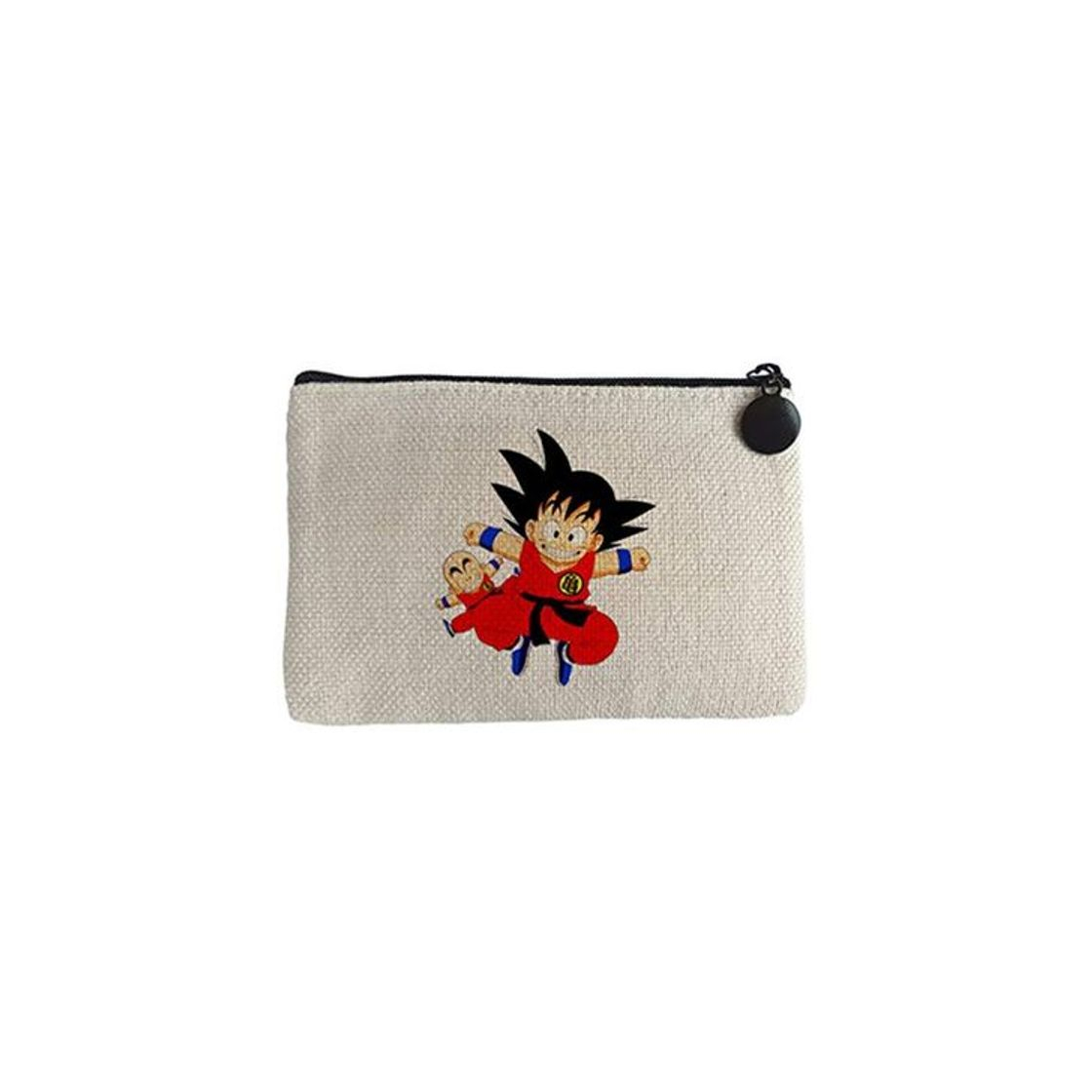 Fashion Monedero ilustración divertida Goku y Krilin - Beige