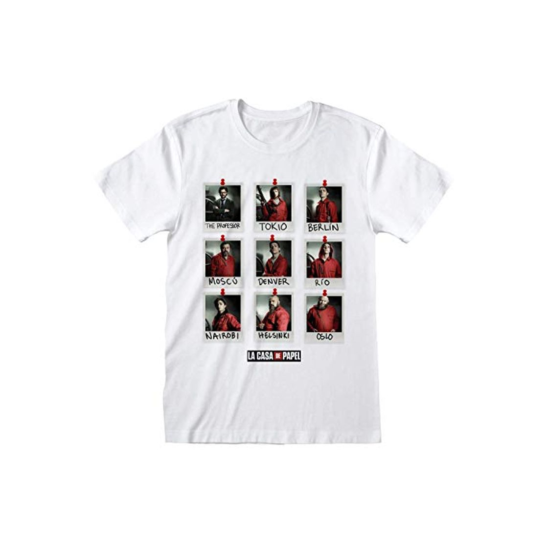 Moda LA CASA DE PAPEL - T-Shirt - Polaroid -