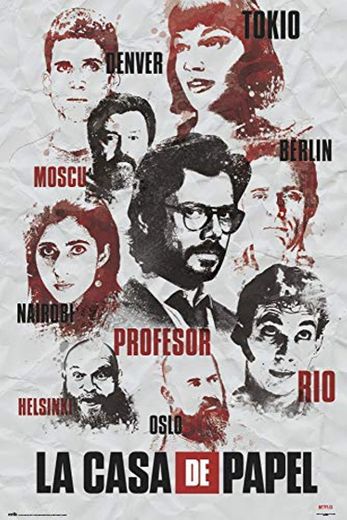 Poster La Casa De Papel Personajes