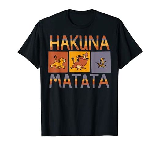 Disney The Lion King Hakuna Matata Solid Blocks Camiseta