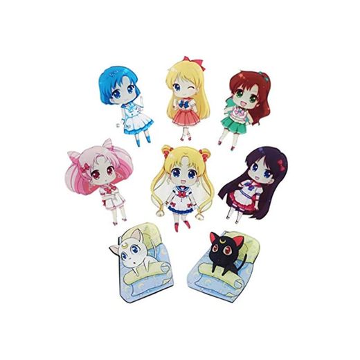 CoolChange 8 imanes con los Personajes Chibi de Sailor M