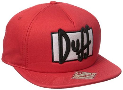 The Simpsons Duff Beer Mens Red Adjustable Snap Back Hat