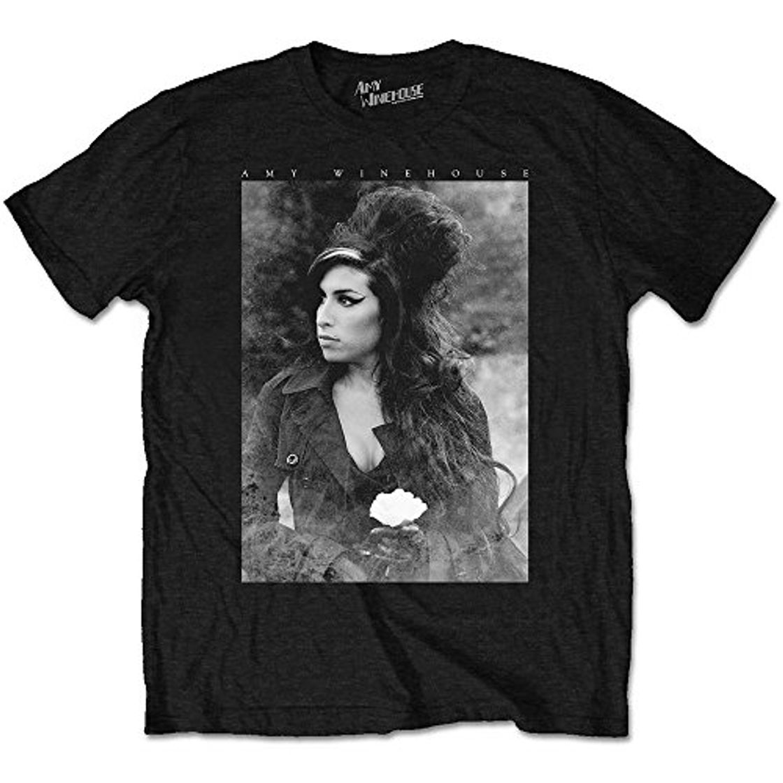 Fashion Amy Winehouse Flower Portrait Camiseta