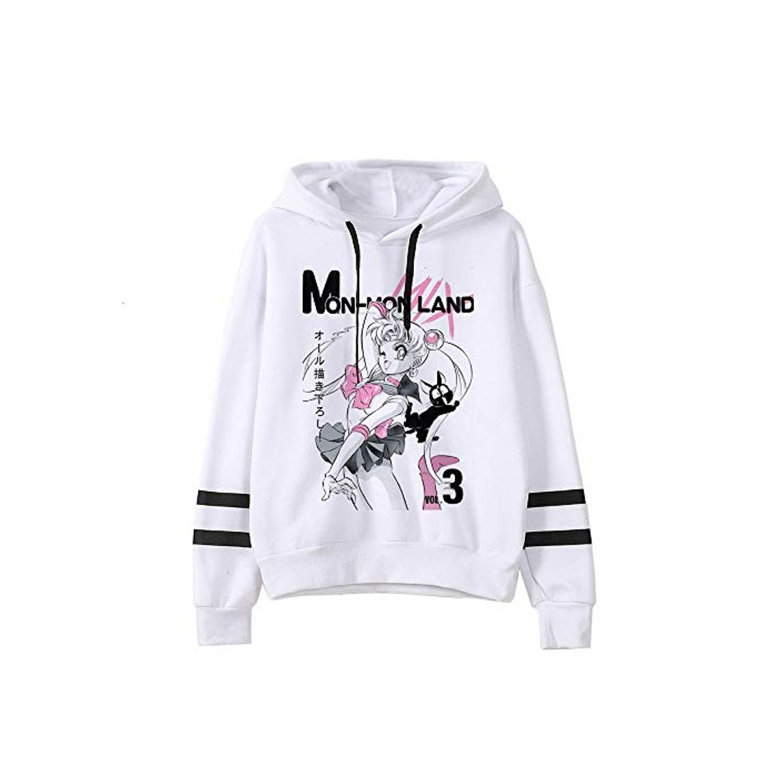 Fashion Lo Nuevo Sailor Moon Harajuku Kawaii Sudadera con Capucha para Mujer Divertida