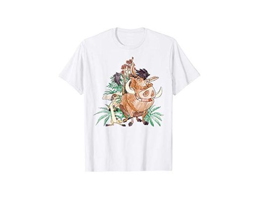 Disney Lion King Timon And Pumba Doodle Camiseta