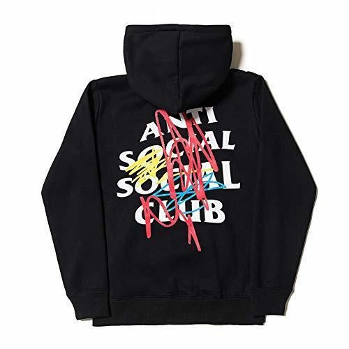 KRILY Anti Social Social Club Sudadera con Capucha para Hombres y Adolescentes