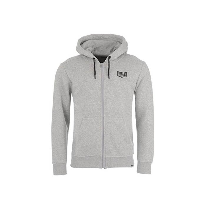 Everlast Hombre Sudadera con Capucha Cierre de Cremallera Gris Marga L